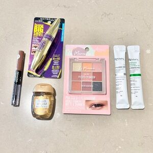 6 Pc Makeup Bundle Maybelline Mascara Bath & Body Works Lip Eyeshadow